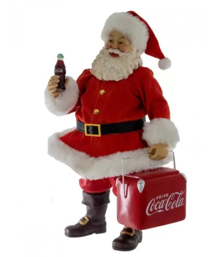 Boutique de Noël Coca-Cola*10.5" Coke Santa W/Cooler