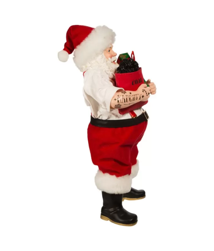 Boutique de Noël Angels & Santas*10.5" Santa With Tattoos