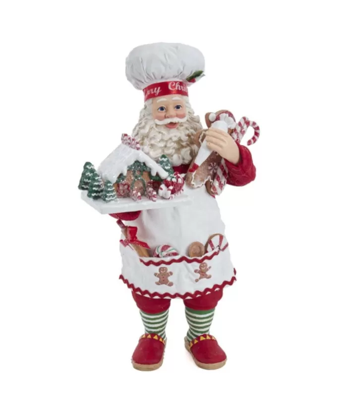 Boutique de Noël Angels & Santas*10.5"Gingerbread Chef Santa