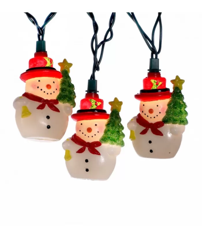 Boutique de Noël Light Sets*10-Light Snowman With Christmas Tree Light Set