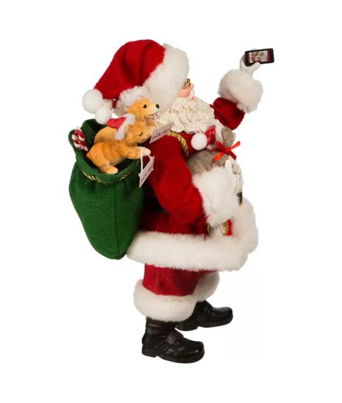 Boutique de Noël Angels & Santas*11" Santa Takin Selfie