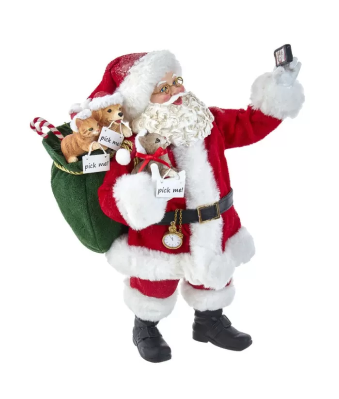 Boutique de Noël Angels & Santas*11" Santa Takin Selfie