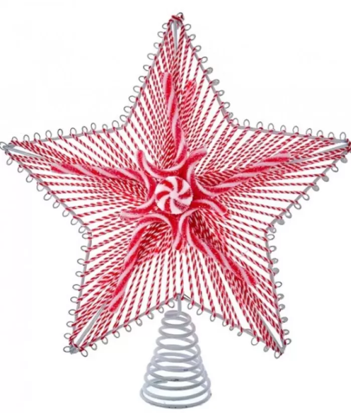 Discount 11"Peppermint Star Ttop Star & Tree Topper