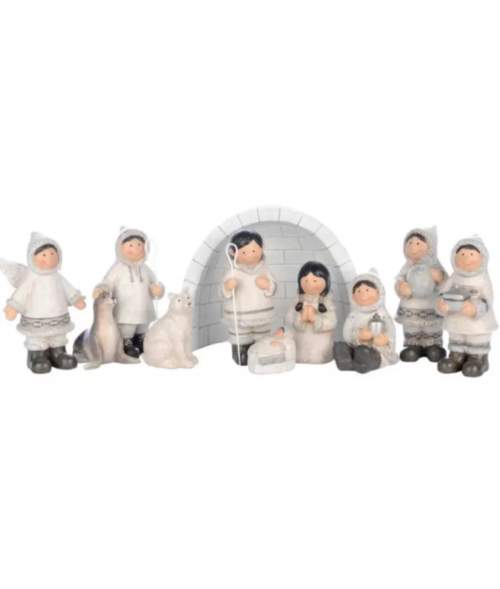 Outlet 11-Piece Inuit Nativity Scene Miscellaneous