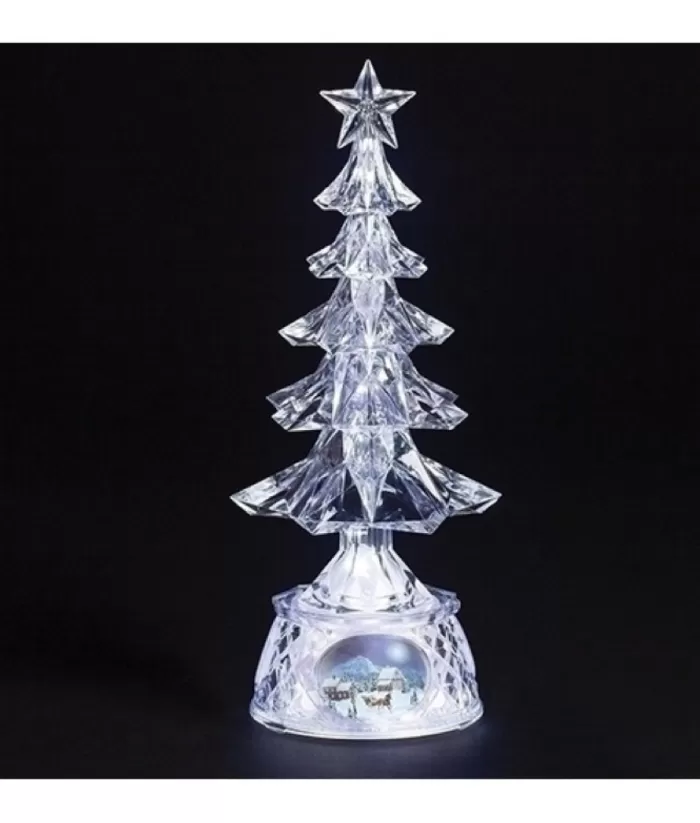 Boutique de Noël Winter Wonderland*13"Musical Led Tree Rotating