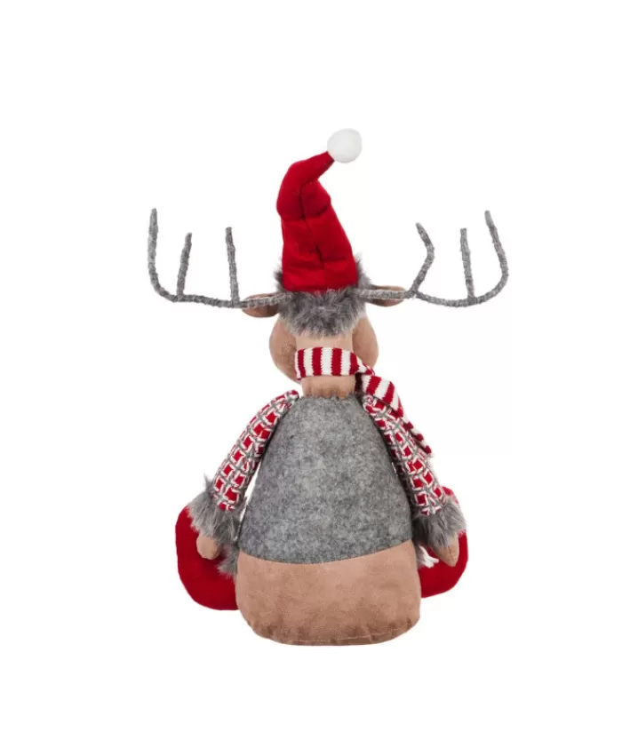 Hot 15"Sitting Moose Plush Folk Plush