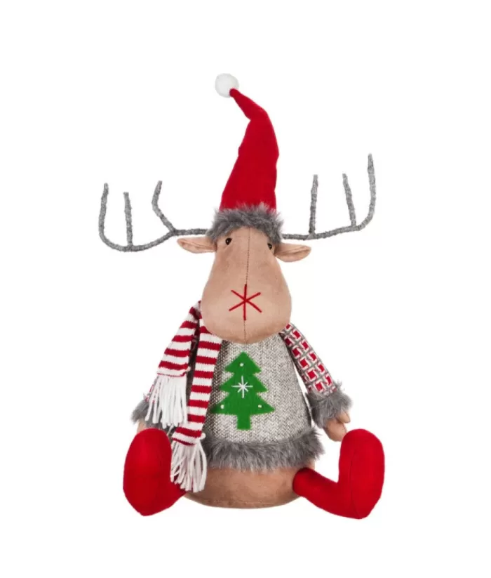 Boutique de Noël Rustic*15"Sitting Moose Plush