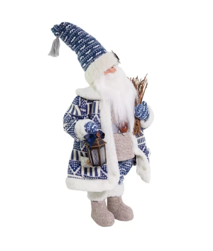 Boutique de Noël Angels & Santas*18"Indigo Country Santa