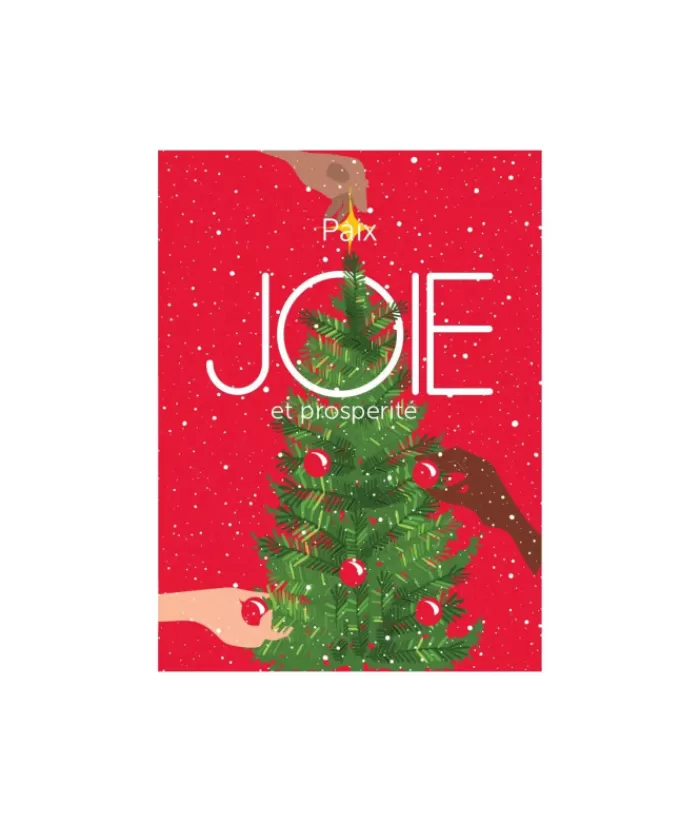 Hot 1 Card, Joy Tree Hands Christmas Cards & Stationary