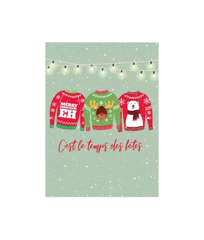 Online 1 Card, Ugly Sweaters Christmas Cards & Stationary