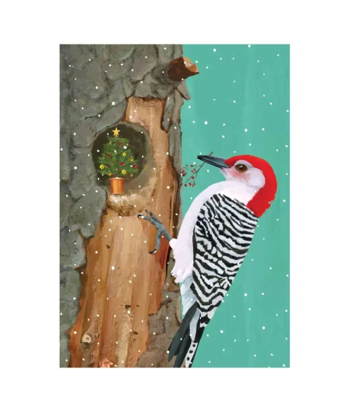 Online 1 Card, Woodpecker Christmas Cards & Stationary