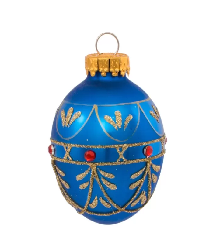 Boutique de Noël Christmas Classics*45Mm Miniature Decorative Egg Glass Ornaments