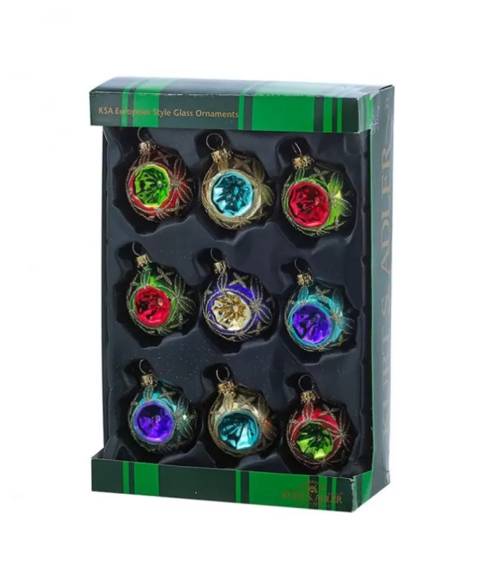 Boutique de Noël Glass Ball Boxes*45Mm Miniature Multicolored Glass Reflector Ornaments