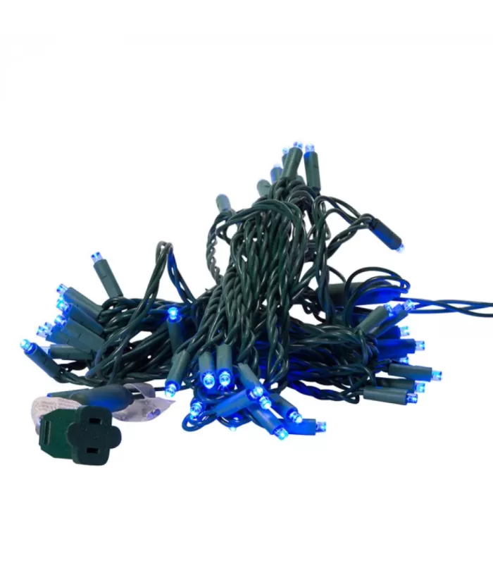 Boutique de Noël Light Sets*50-Light 5Mm Blue Led Green Wire Light Set