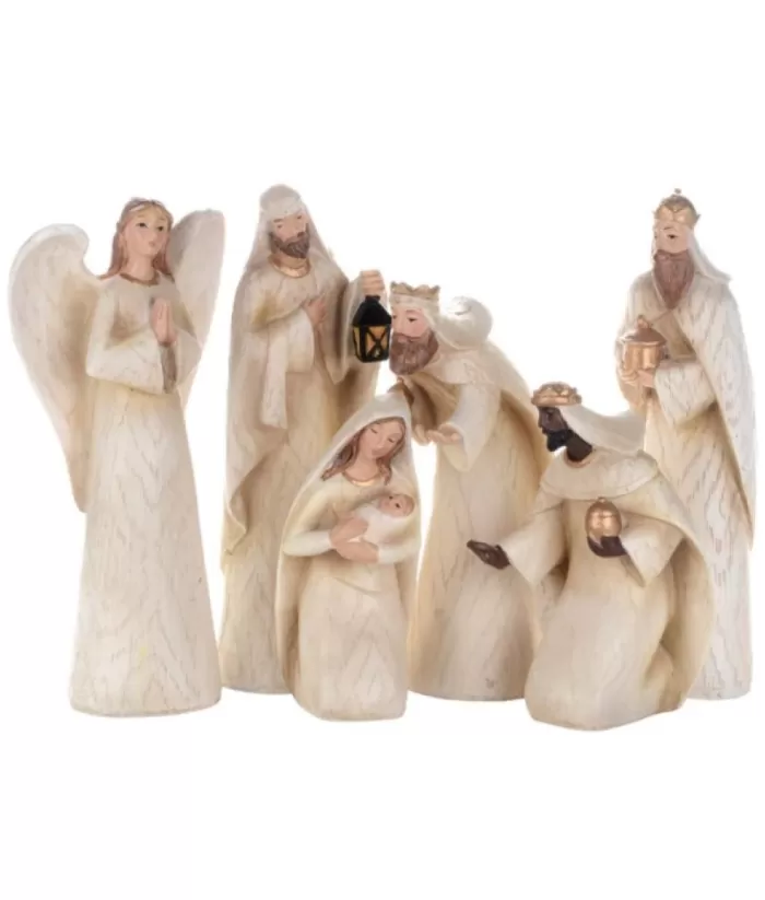 Boutique de Noël Religion*6-Piece Ivory Coloured Nativity