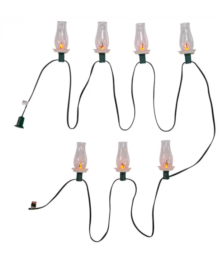 Boutique de Noël Light Sets*7-Light Flicker Flame Bulb Light Set