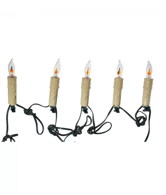 Boutique de Noël Light Sets*7-Light Flicker Flame Candle Light Set