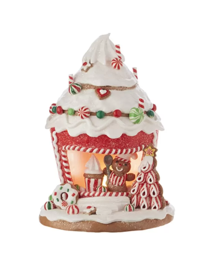 Boutique de Noël Ginger Bread Houses*8.5"Gingerbr.Cupcake Shop