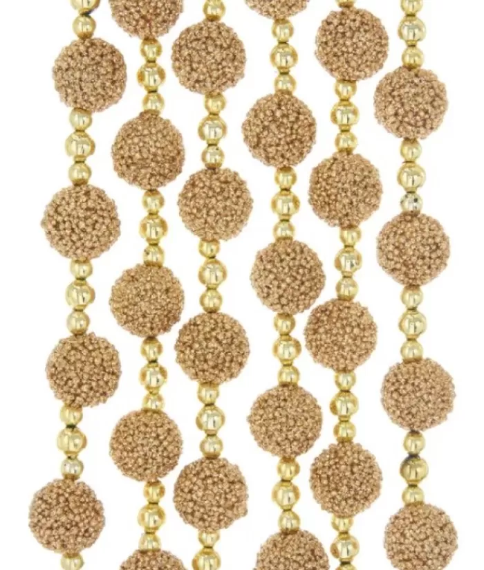 Best Sale 9'Brown Glitter Garland Garlands