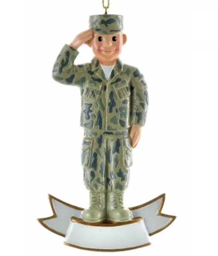 Shop Army Soldier Ornament Family & Friends