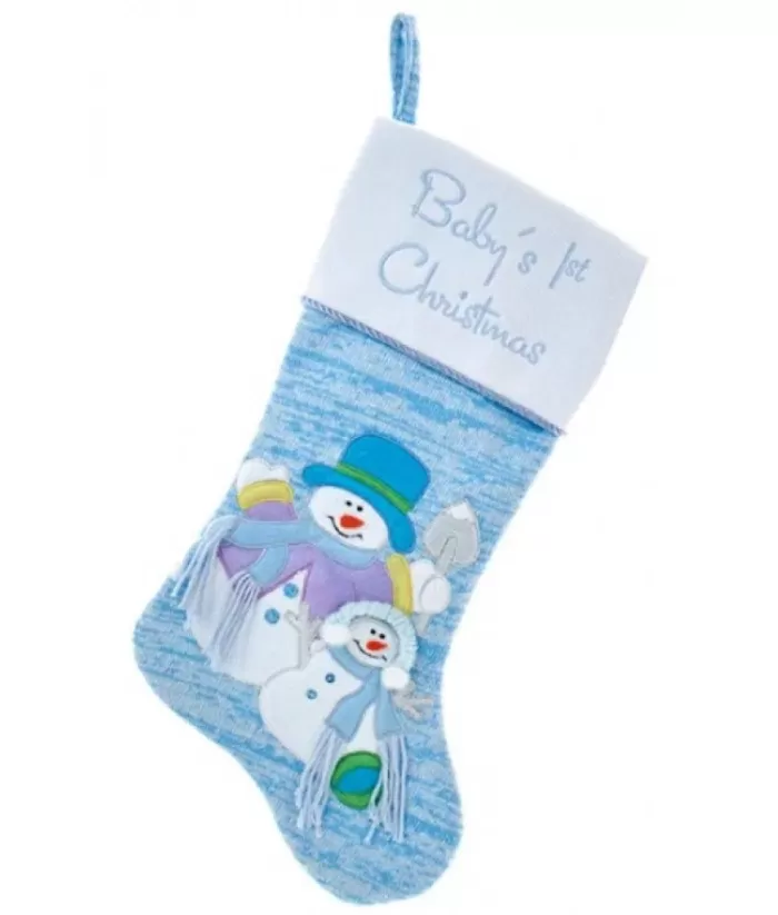 Boutique de Noël Stockings*Baby'S 1St Christmas Blue Stocking