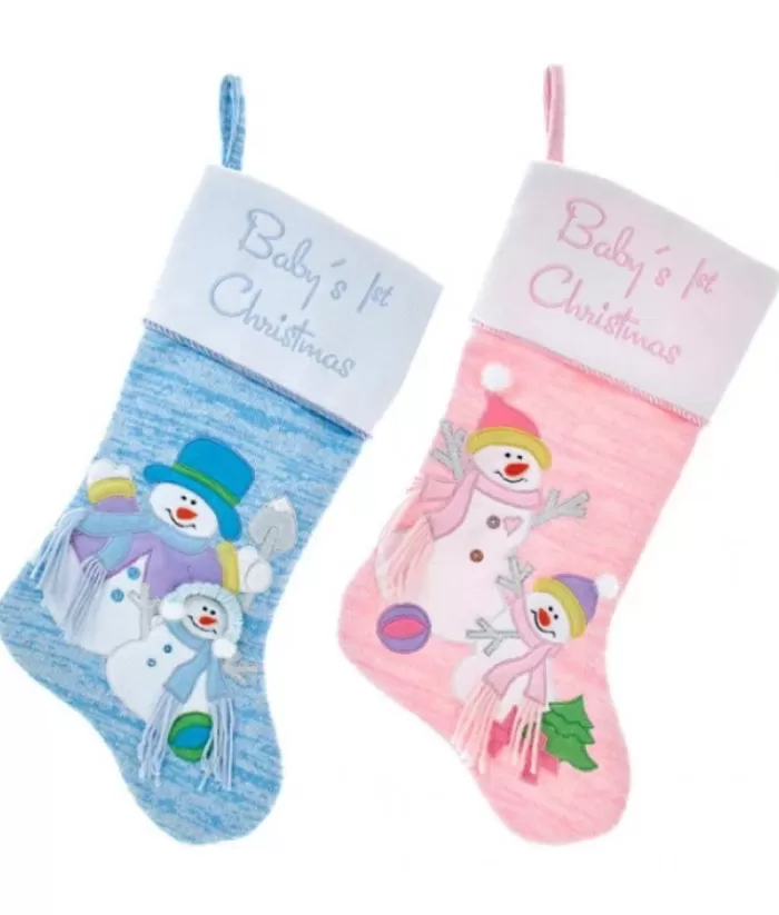 Boutique de Noël Stockings*Baby'S 1St Christmas Pink Stocking