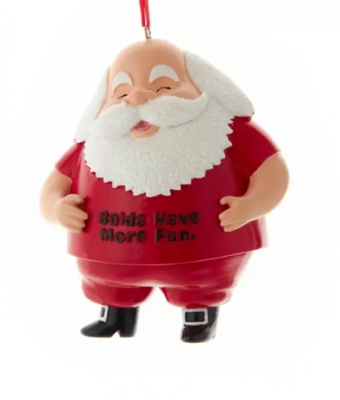 Cheap Bald Santa Ornament Family & Friends