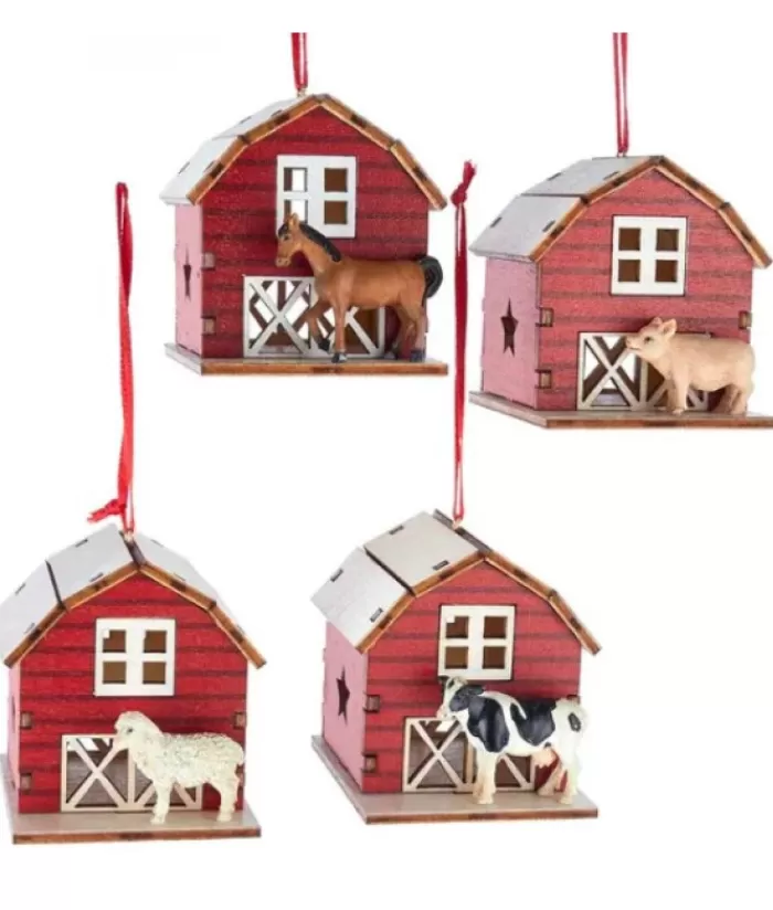 Cheap Barn With Pig Ornament Animals