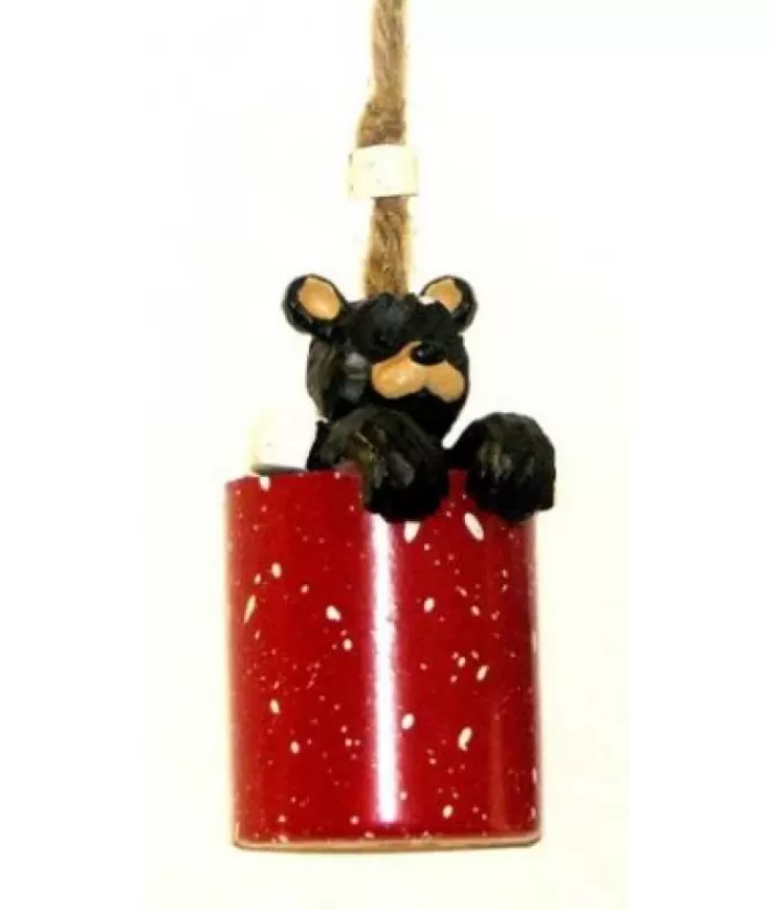 Cheap Bear In Red Mug Ornament Animals