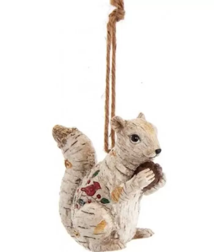 Boutique de Noël Enchanted Forest*Birch Squirrel Ornament