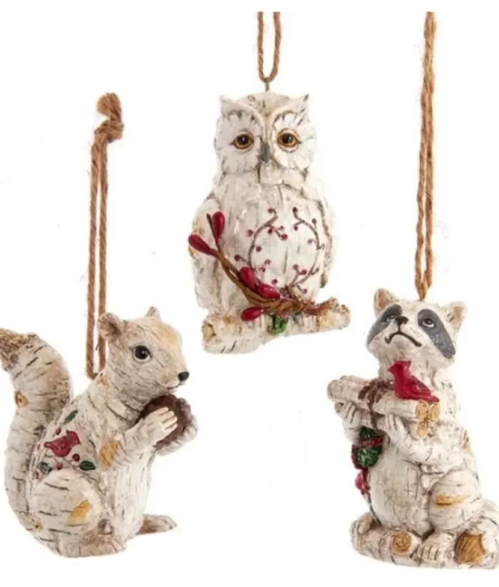 Boutique de Noël Enchanted Forest*Birch Squirrel Ornament