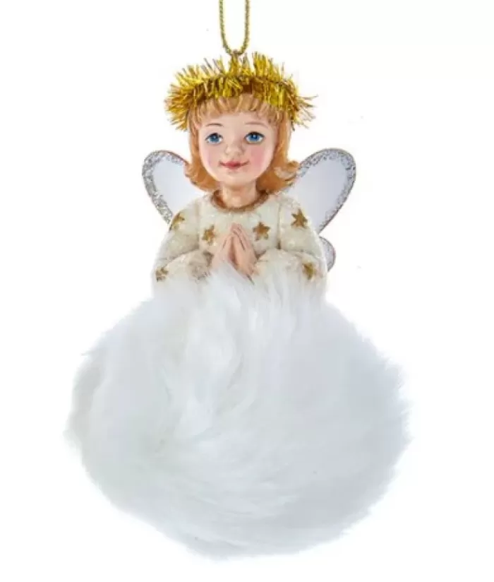 Best Blond Angel On Cloud Ornament Angels & Santas