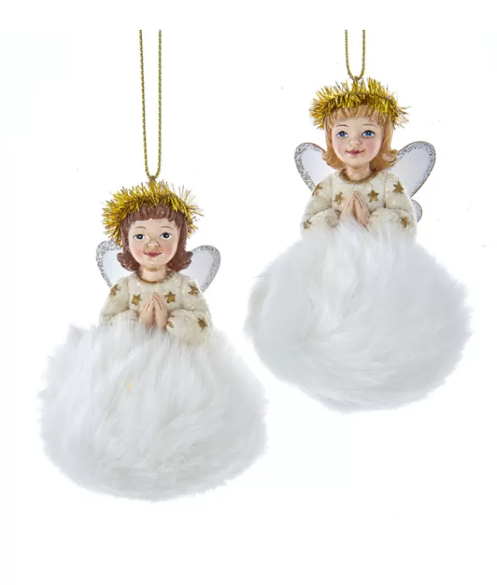 Best Blond Angel On Cloud Ornament Angels & Santas