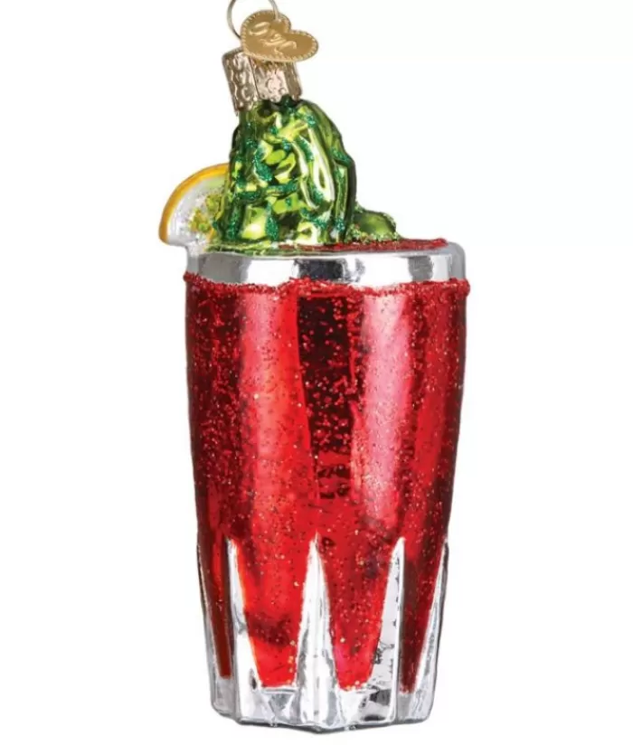 Hot Bloody Mary Glass Ornament Beer & Wine