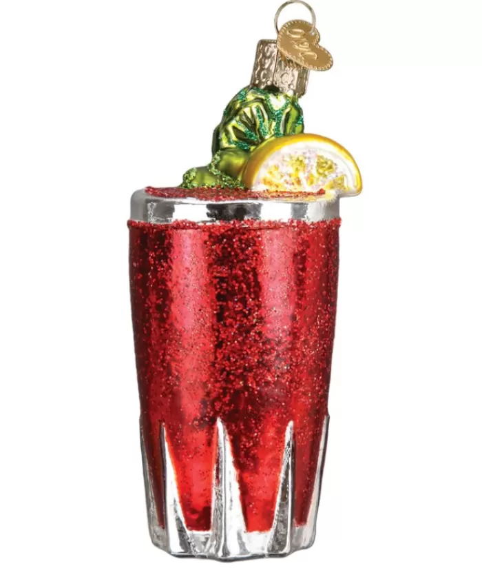 Hot Bloody Mary Glass Ornament Beer & Wine