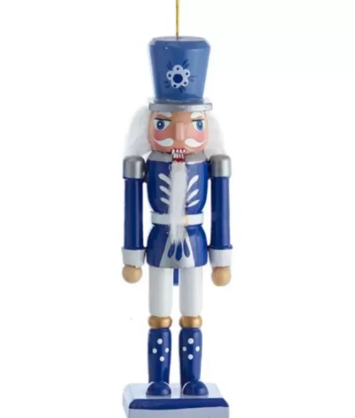 Online Blue/Wht Nutcrackr Crown Ornament Ballet & Nutcrackers