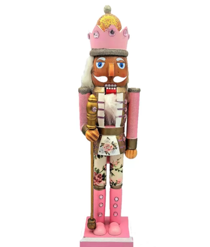 Boutique de Noël Ballet & Nutcrackers*Bohemian Chic (Boho) Themed Nutcracker With Sceptre, 15" Tall