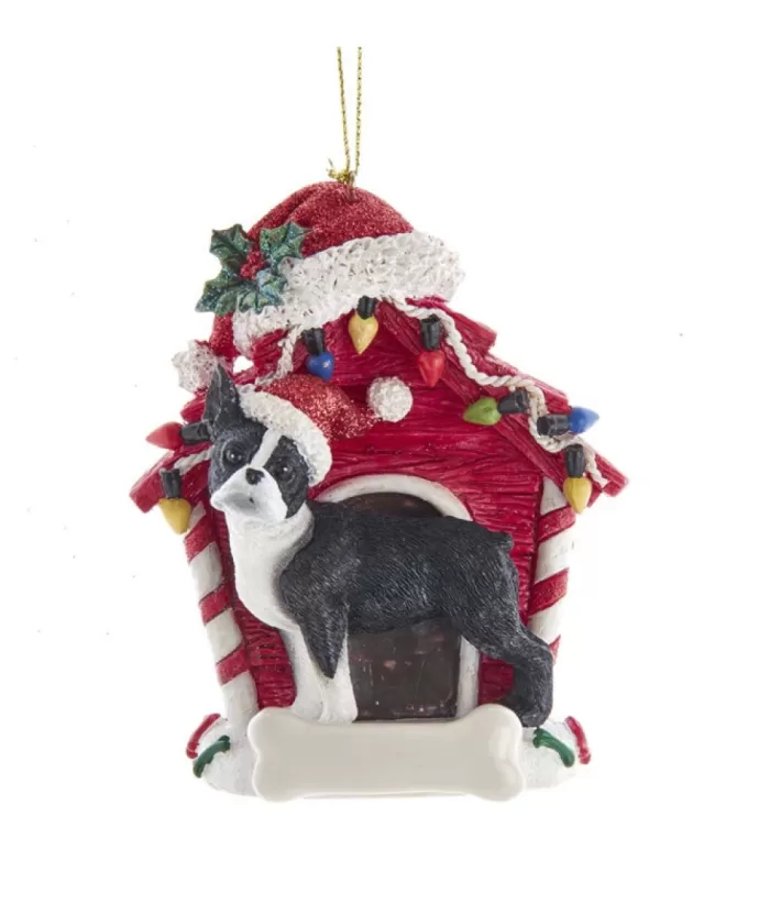 Boutique de Noël Family & Friends*Boston Terrier Ornament With Doghouse