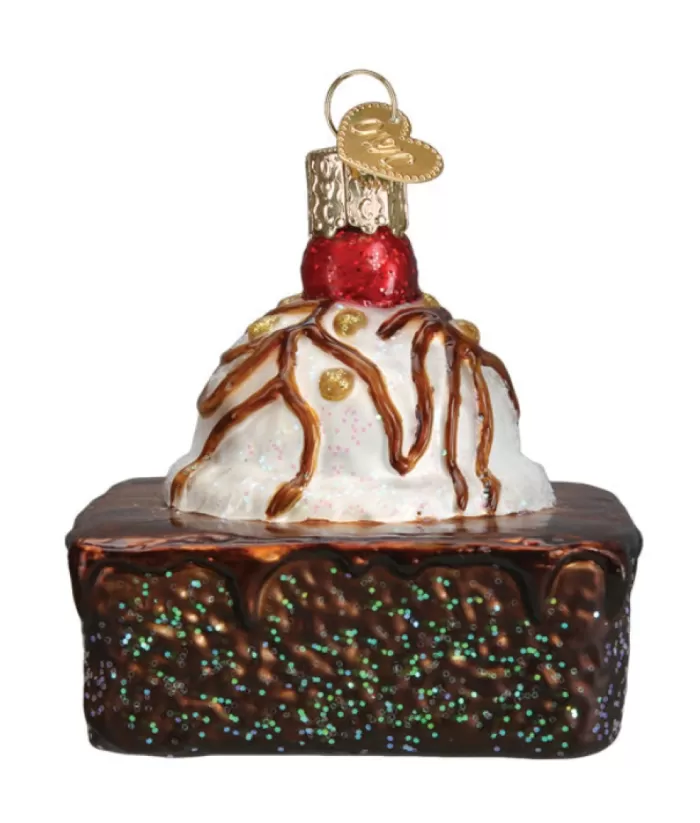 Boutique de Noël Mom'S Kitchen & Bakery*Brownie Glass Ornament