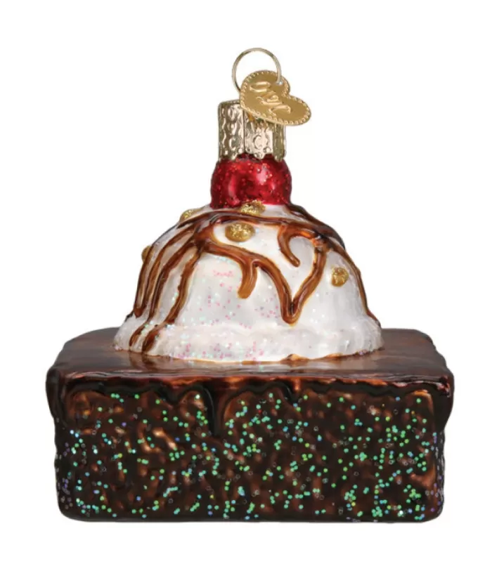 Boutique de Noël Mom'S Kitchen & Bakery*Brownie Glass Ornament