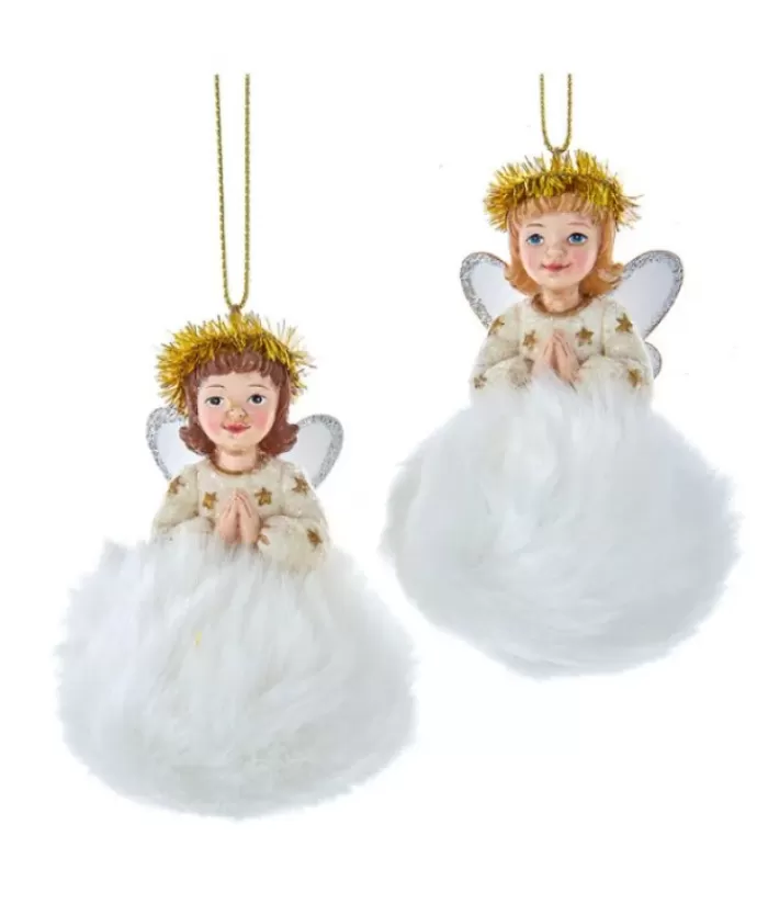 Hot Brunette Angel On Cloud Ornament Angels & Santas