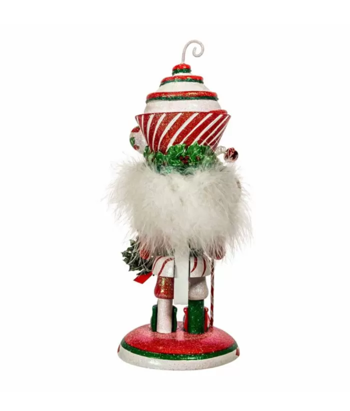 Boutique de Noël Mom'S Kitchen & Bakery*Candy Cane Cupcake Nutcracker 12" Tall