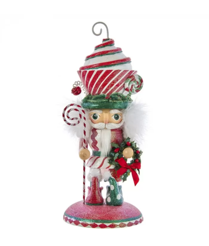 Boutique de Noël Mom'S Kitchen & Bakery*Candy Cane Cupcake Nutcracker 12" Tall