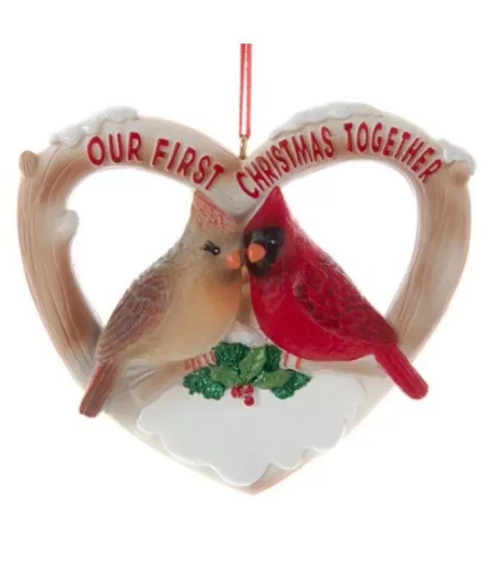 Best Cardinal Couple ''Our First Christmas'' Ornament Family & Friends