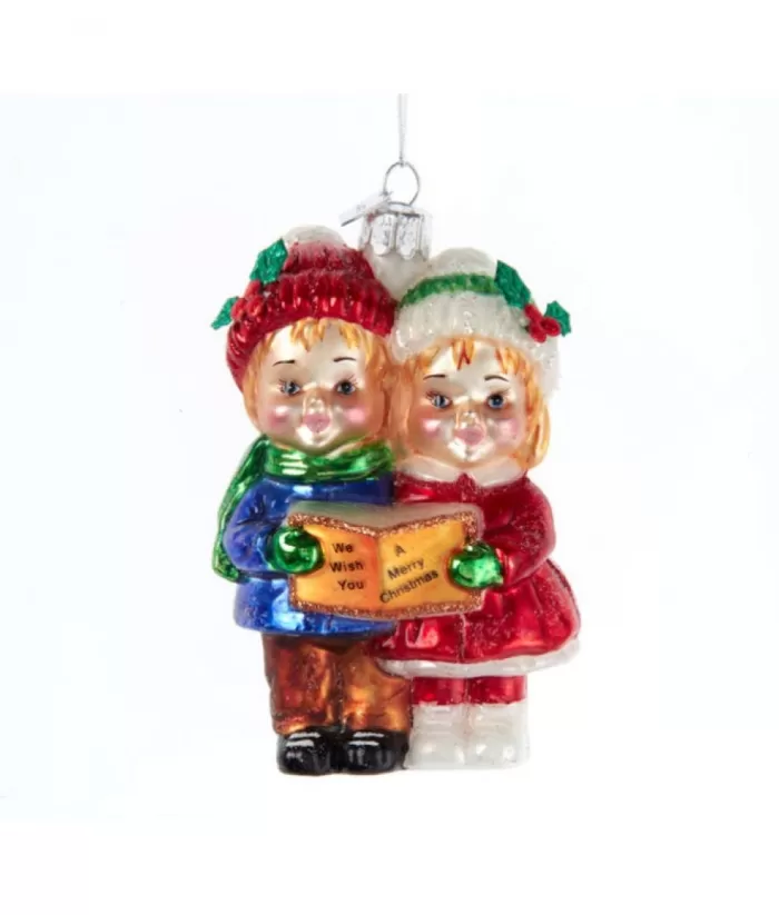 Boutique de Noël Family & Friends*Caroling Kids Glass Ornament