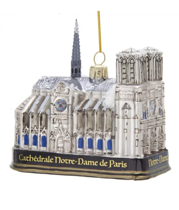 Boutique de Noël Collections*Cathedrale Notre-Dame De Paris Glass Ornament