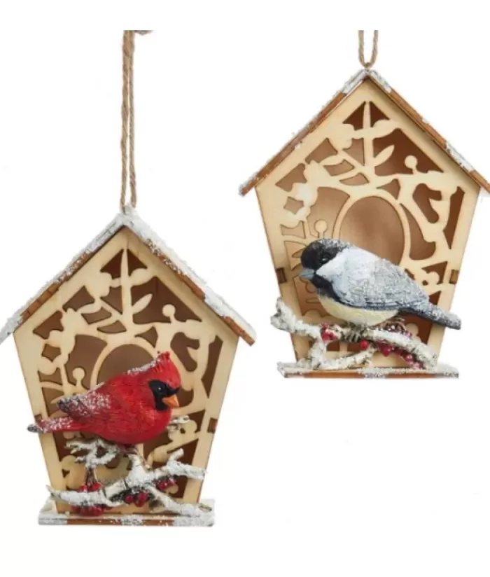 Best Chickadee With Birdhouse Ornament Animals