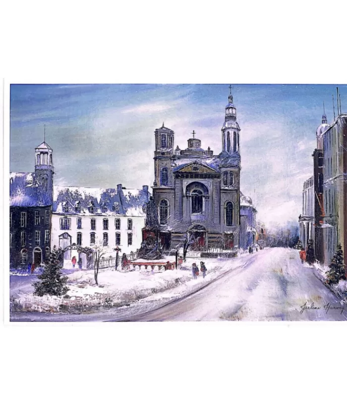 Flash Sale Christmas Card, Cathederal Notre Dame, Old Quebec Christmas Cards & Stationary