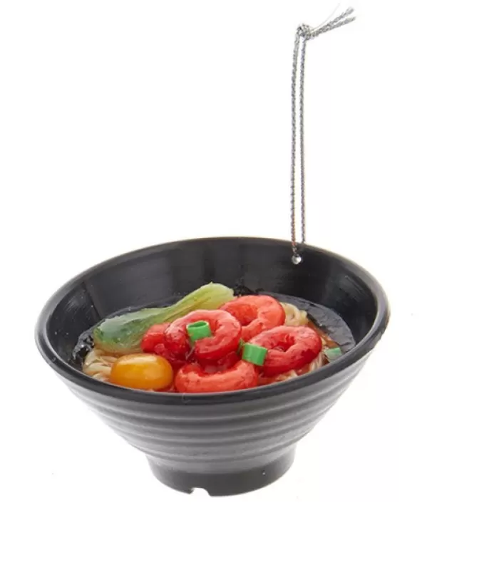Cheap Christmas Ornament, Bowl Of Asian Style Noodles And Shrimp Foody & Drinks