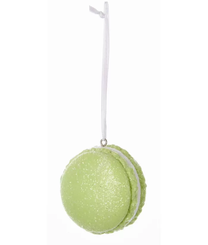 Online Christmas Tree Ornament, Green Macaroon Gingerbread & Candy